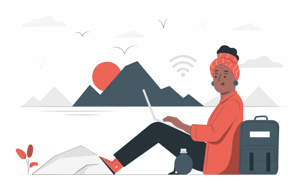 working from anywere